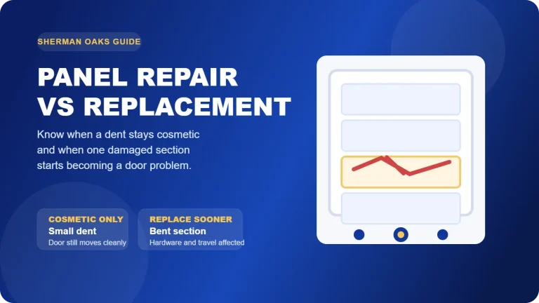 Garage door panel repair versus replacement featured image for Sherman Oaks article